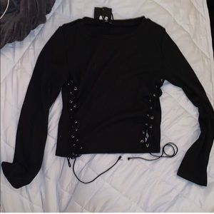 Black crop top